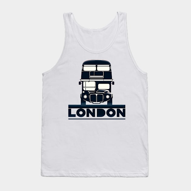 London Bus Tank Top by Vehicles-Art